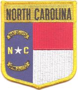 North Carolina Flag Shield Patch