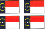 North Carolina Flag Stickers