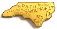 North Carolina Map Lapel Pin 