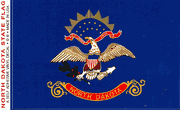 North Dakota Flag Decal Stickers