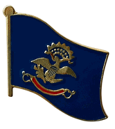 North Dakota Flag Lapel Pin - Single