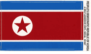 North Korea Flag Decals 