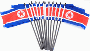 North Korea 4"x6"Polyester - 12 Per Pack