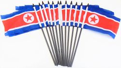 North Korea 4"x6"Polyester - 12 Per Pack