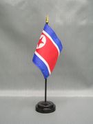 North Korean Miniature Flag