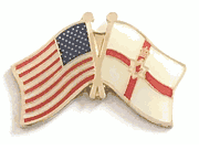 Northern Ireland Flag lapel Pin - Double
