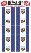 Northwest Territories Flag Stickers 50 Stickers per package