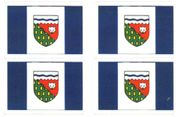 Northwest Territory Flag Stickers - 50 per sheet