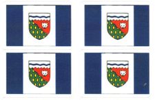 Northwest Territory Flag Stickers - 50 per sheet
