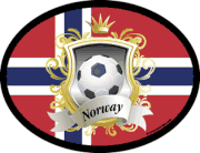 Norway Soccer Flag It Oval Decal