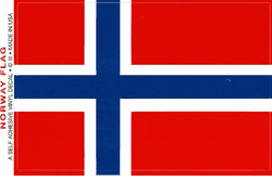 Norway Flag Decal Stickers 