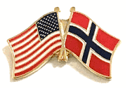 Norway Flag Lapel Pin - Double