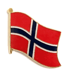Norway Flag Lapel Pin - Single