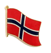 Norway Flag Lapel Pin - Single