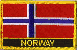 Norway Flag Patch with Name