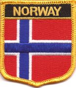 Norway Flag Shield Patch