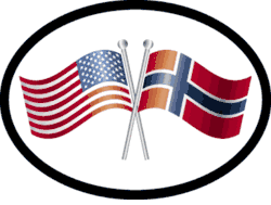 Norway Friendship Flag-It Oval Decal