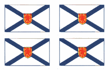 Nova Scotia Flag Stickers - 50 per sheet