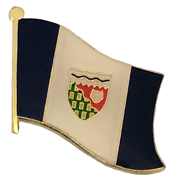 Applique CANADIAN PROVINCE .. NEW NORTHWEST TERRITORIES NT PROVINCIAL FLAG SMALL