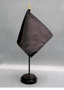 Nylon Black Mini Desk Flags - 4" x 6"