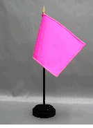 Nylon Pink Mini Desk Flag - 4" x 6"