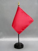 Nylon Red Mini Desk Flag - 4" x 6 "
