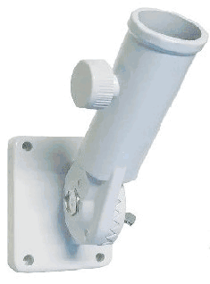 Multi Position White Flagpole Mounting Bracket
