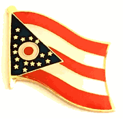 Ohio Flag Lapel Pin - Single 