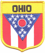 Ohio Flag Patch - Shield