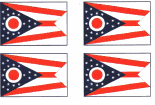 Ohio Flag Stickers
