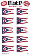 Ohio Flag Stickers 50 Stickers per package