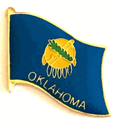 Oklahoma Flag Lapel Pin - Single