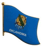 Oklahoma Flag Lapel Pin - Single