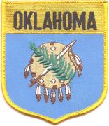 Oklahoma Flag Shield Patch