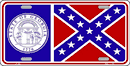 Old Georgia State Flag License Plate