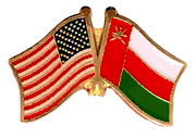 Oman Flag Lapel Pin - Double