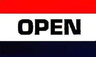 Open Flag - 3'x5' Nylon 