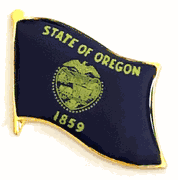 Oregon Flag Lapel Pin - Single
