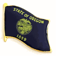 Oregon Flag Lapel Pin - Single