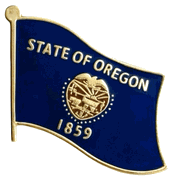 Oregon Flag Lapel Pin - Single