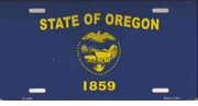 Oregon Flag License Plate