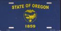 Oregon Flag License Plate