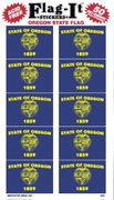 Oregon Flag Stickers 50 Stickers per package