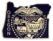 Oregon Map Lapel Pin - Updated Version