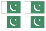 Pakistani Flag Stickers - Sheet of 50