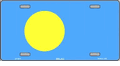 Palau Flag License Plate