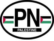 Palestine Flag It Oval Decal