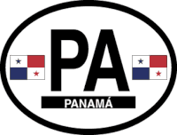 Panama Oval Decal