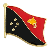 Papua New Guinea Flag Laple Pin - Single