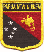 Papua New Guinea Flag Shield Patch